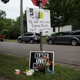 A memorial site for Thurman Blevins is seen on June 24, 2018 in Minneapolis, Minnesota. Blevins, 31, was shot and killed yesterday after an altercation with Minneapolis Police.